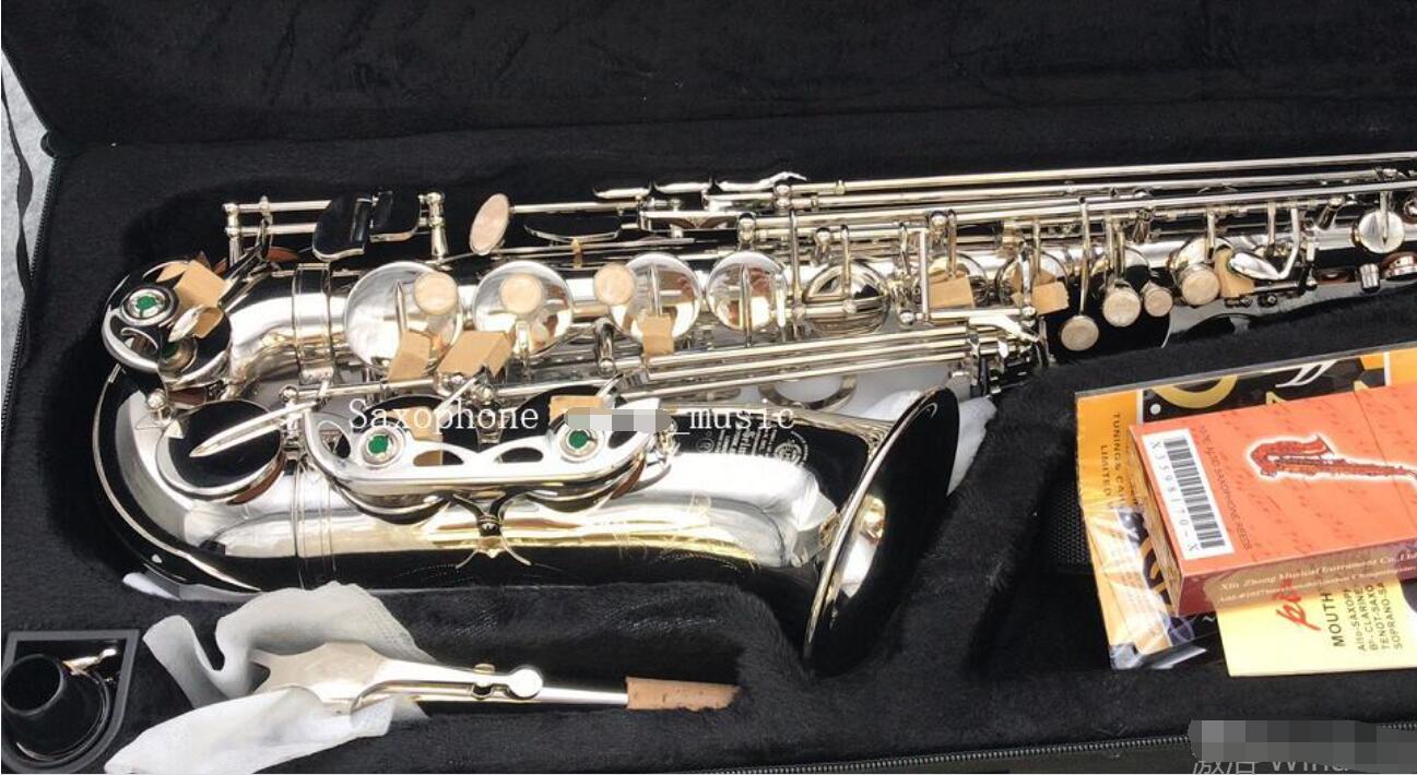 New MARK VI Classic Model Alto Eb Tune Saxophone Nickel Plated E Flat Sax With Case Mouthpiece Professional