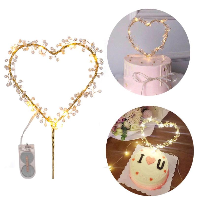 Other Event & Party Supplies Heart Shape LED Pearl Cake Toppers Baby Happy Birthday Cupcakes Decoration Decorating Tool
Other Event & Party Supplies Heart Shape LED Pearl Cake Toppers Baby Happy Birthday Cupcakes Decoration Decorating Tool