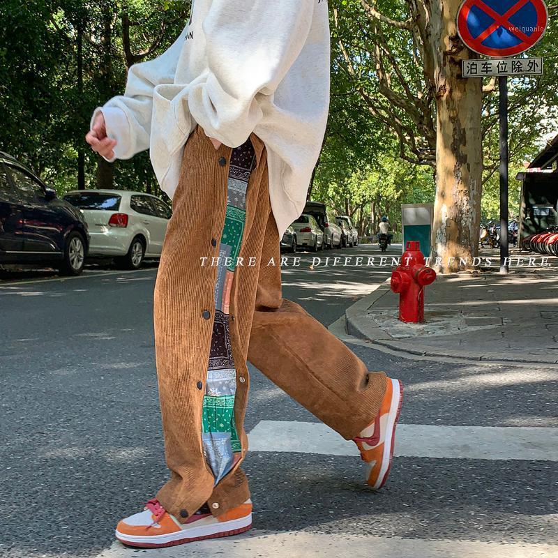 Men's Pants Autumn Winter Corduroy Casual Men Cashew Flower Patchwork Trousers Both Side Buttons Mens All-Match Streetwear Sweatpants, Black
Men's Pants Autumn Winter Corduroy Casual Men Cashew Flower Patchwork Trousers Both Side Buttons Mens All-Match Streetwear Sweatpants, Black