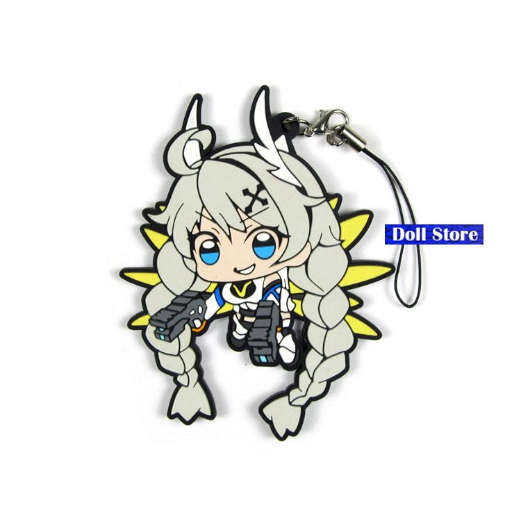 Keychains HOUKAI IMPACT 3 Original Japanese Anime Figure Rubber Silicone Sweet Smell Mobile Phone Charms/key Chain/strap D238