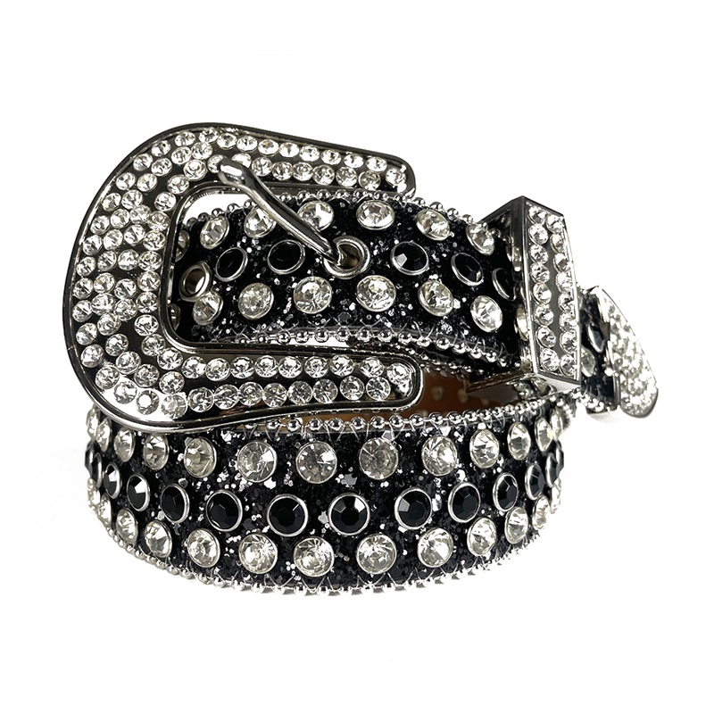 Large Size Rhinestones Belts Western Cowgirl Cowboy Bling Crystal Studded Leather Belt Removable Buckle For Men Women, Black
Large Size Rhinestones Belts Western Cowgirl Cowboy Bling Crystal Studded Leather Belt Removable Buckle For Men Women, Black