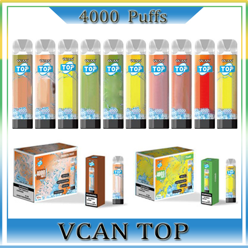 100% Original Vcan Top Disposable E Cigarette 4000 Puffs Mesh Coil 10ml Pod Vape Pen With RGB Lighting Air Flow Adjustable Rechargeable Devi
100% Original Vcan Top Disposable E Cigarette 4000 Puffs Mesh Coil 10ml Pod Vape Pen With RGB Lighting Air Flow Adjustable Rechargeable Devi