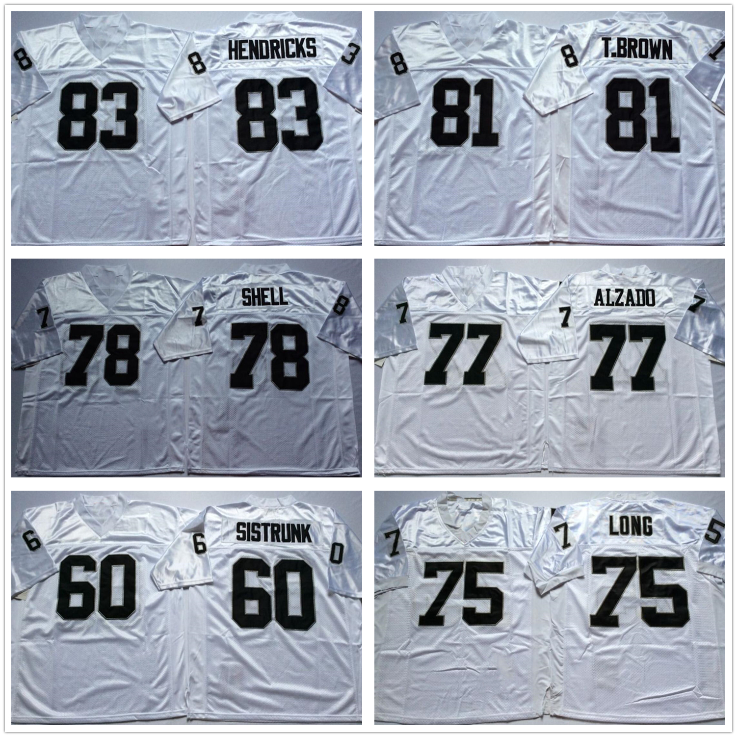 NCAA Vintage Football jersey 83 hendricks 81 t.brown 78 shell 77 alzado 75 long 60 sistrunk 42 lott 37 hayes 34 jackson wear all stitched mens jerseys, White
NCAA Vintage Football jersey 83 hendricks 81 t.brown 78 shell 77 alzado 75 long 60 sistrunk 42 lott 37 hayes 34 jackson wear all stitched mens jerseys, White
