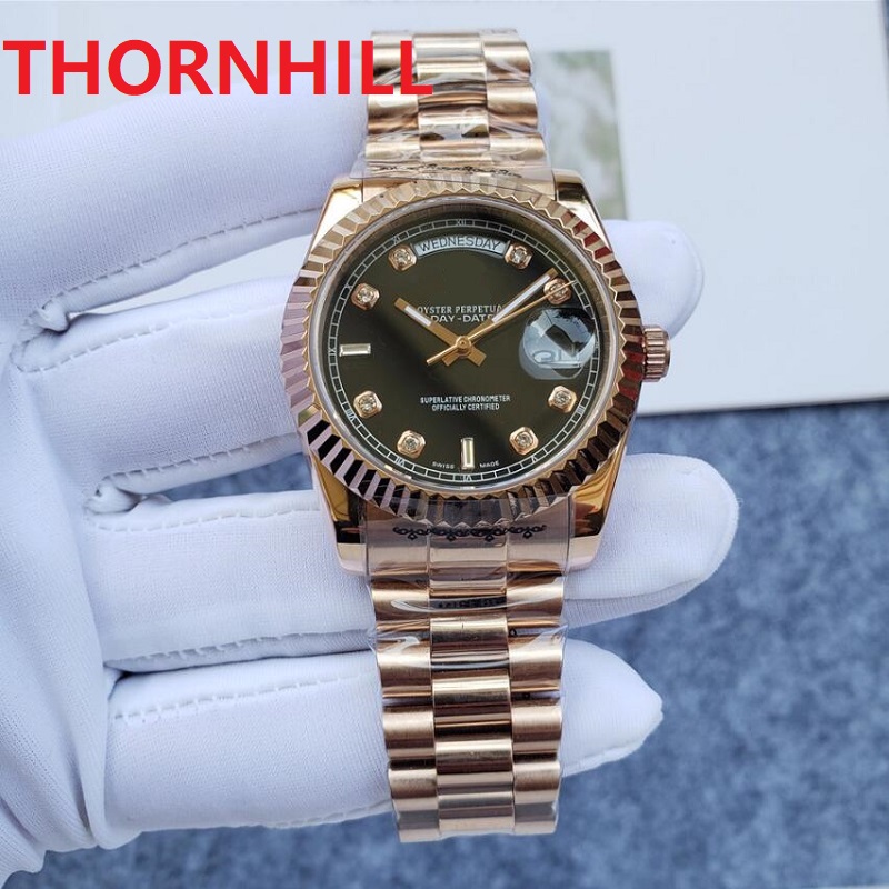 Rose Gold Black Dial Womens Day Date Roman Watches Automatic Movement 316L Stainless Steel Watch 36mm women 2813 Mechanical Wristwatches, As pic
Rose Gold Black Dial Womens Day Date Roman Watches Automatic Movement 316L Stainless Steel Watch 36mm women 2813 Mechanical Wristwatches, As pic