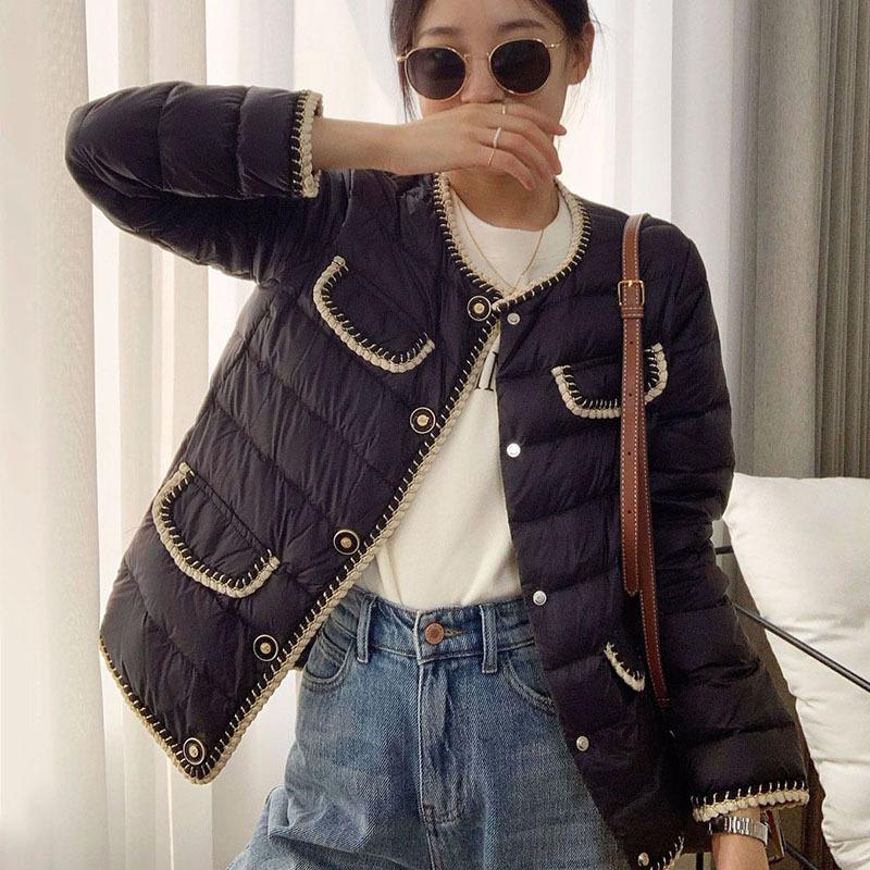 Women's Down & Parkas ZURICHOUSE Simple Casual Women Winter Puffer Jacket Femme Short Fashion Warm Ultra Light 90% White Duck Coat Female