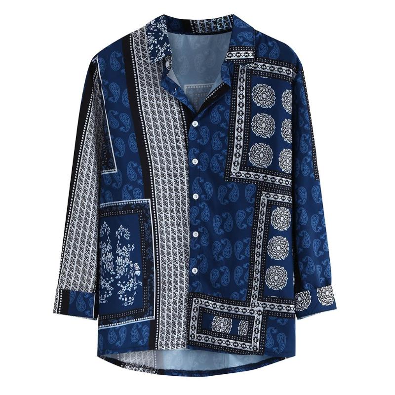Men's Casual Shirts Cool Shirt Fashion Printing Loose Single-Breasted Lapel Jacket 2021 Summer -Selling Plus Size Clothing -3XL, Blue
Men's Casual Shirts Cool Shirt Fashion Printing Loose Single-Breasted Lapel Jacket 2021 Summer -Selling Plus Size Clothing -3XL, Blue