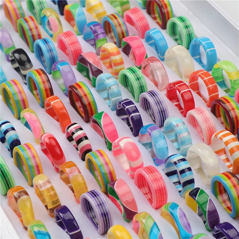 Fashion Colorful Resin Acrylic Rings Jewelry For Women Girls Mix Style Party Gifts Wholesale
Fashion Colorful Resin Acrylic Rings Jewelry For Women Girls Mix Style Party Gifts Wholesale