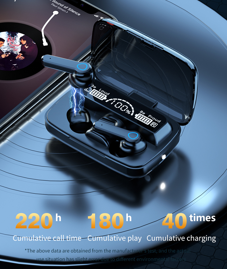 M19 TWS Wireless Earphones Bluetooth 5.1 Headphones Noise Cancelling LED Display Touch Stereo Earbuds With 2000mAh Charging Box
M19 TWS Wireless Earphones Bluetooth 5.1 Headphones Noise Cancelling LED Display Touch Stereo Earbuds With 2000mAh Charging Box