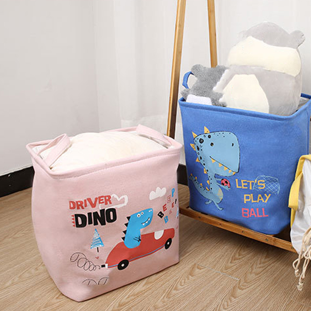 Organizing, multi-use water-proof, large laundry basket, foldable, of cartoons, storage bin hamper