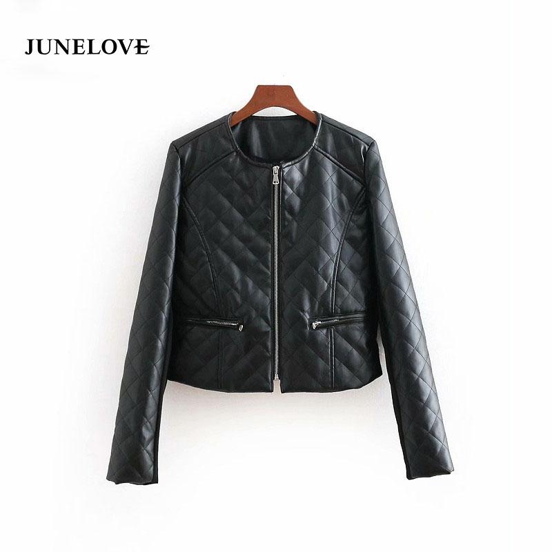 Women's Leather & Faux JuneLove 2021 Autumn Vintage O Neck PU Casual Jacket Ladies Long Sleeve Outwear Zipper Coat Basic Chic Top, Black
Women's Leather & Faux JuneLove 2021 Autumn Vintage O Neck PU Casual Jacket Ladies Long Sleeve Outwear Zipper Coat Basic Chic Top, Black