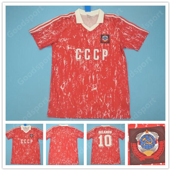 1990 Retro USSR CCCP Soviet Union JERSEYS 86 87 Igor Belanov MASCITTI BLOKHIN Soccer 1986 1987 USSR Vintage Classical Football Shirts calcio, Black;yellow
1990 Retro USSR CCCP Soviet Union JERSEYS 86 87 Igor Belanov MASCITTI BLOKHIN Soccer 1986 1987 USSR Vintage Classical Football Shirts calcio, Black;yellow