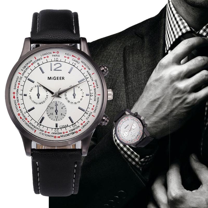 Wristwatches Vintage Design PU Leather Strap Analog Alloy Quartz Watch Men's Fashion Relogio Masculino Y40, Black
Wristwatches Vintage Design PU Leather Strap Analog Alloy Quartz Watch Men's Fashion Relogio Masculino Y40, Black