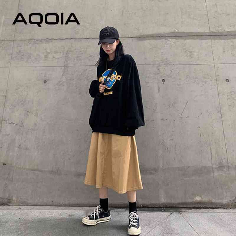 Autumn Streetwear Hard Rock Printing Women Hoodies Sweatshirt Oversize Loose Sweatshirts Plus Size Female Pullovers 210521