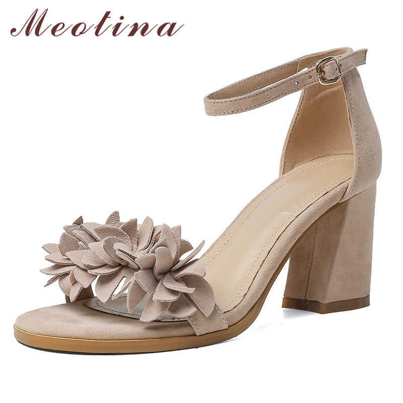 Meotina Ankle Strap Kid Suede High Heel Shoes Flower Women Sandals Buckle Strap Thick Heels Ladies Sandals Summer Red Size 40 210608, Black
Meotina Ankle Strap Kid Suede High Heel Shoes Flower Women Sandals Buckle Strap Thick Heels Ladies Sandals Summer Red Size 40 210608, Black