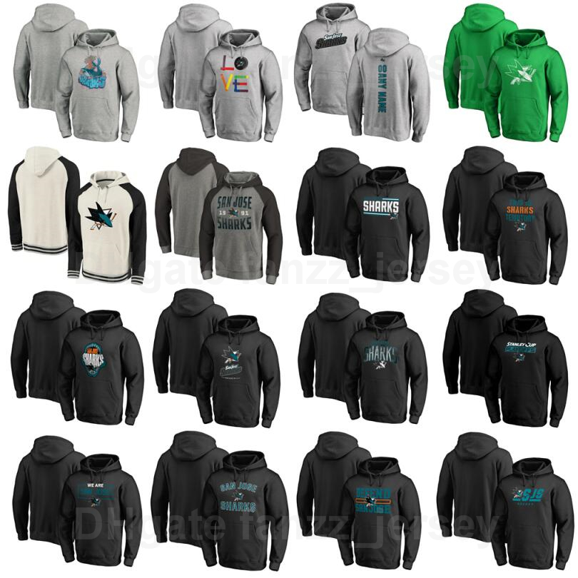 Pullover Hockey San Jose Sharks Hoody Jackets 31 Martin Jones Hooded 28 Timo Meier Hoodies 62 Kevin Labanc Sweatshirts 23 Barclay Goodrow от DHgate WW