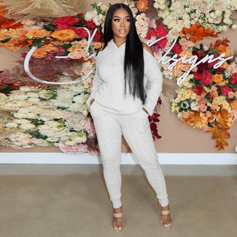 Women' Two Piece Pants Autumn Winter Knitted Sweater Suit Casual Tracksuit Hooded Backless Long Sleeve Jumper And Side Pockets Stretchy, Black
Women' Two Piece Pants Autumn Winter Knitted Sweater Suit Casual Tracksuit Hooded Backless Long Sleeve Jumper And Side Pockets Stretchy, Black