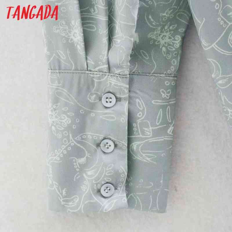 Women Oversized Print Shirt Long Sleeve Chic Female Casual Loose Tops Blusas XN289 210416