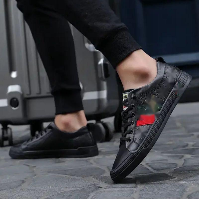 2021 New Lace Up Mens Sneakers Men Shoes Spring Autumn Slip on Round Toe PU Leather Casual Outdoors Comfortable Classic Fashion DH521, Black
2021 New Lace Up Mens Sneakers Men Shoes Spring Autumn Slip on Round Toe PU Leather Casual Outdoors Comfortable Classic Fashion DH521, Black