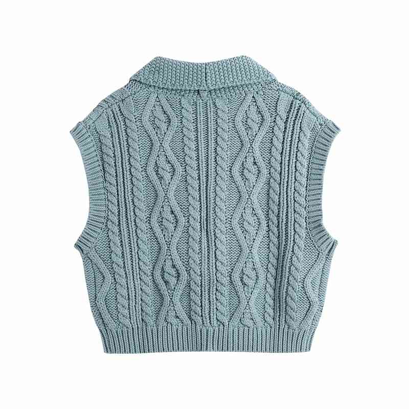 Vintage Women V-Neck Sweaters Fashion Ladies Twist Knitted Coats Elegant Female Chic Diamond Button Cardigan 210430