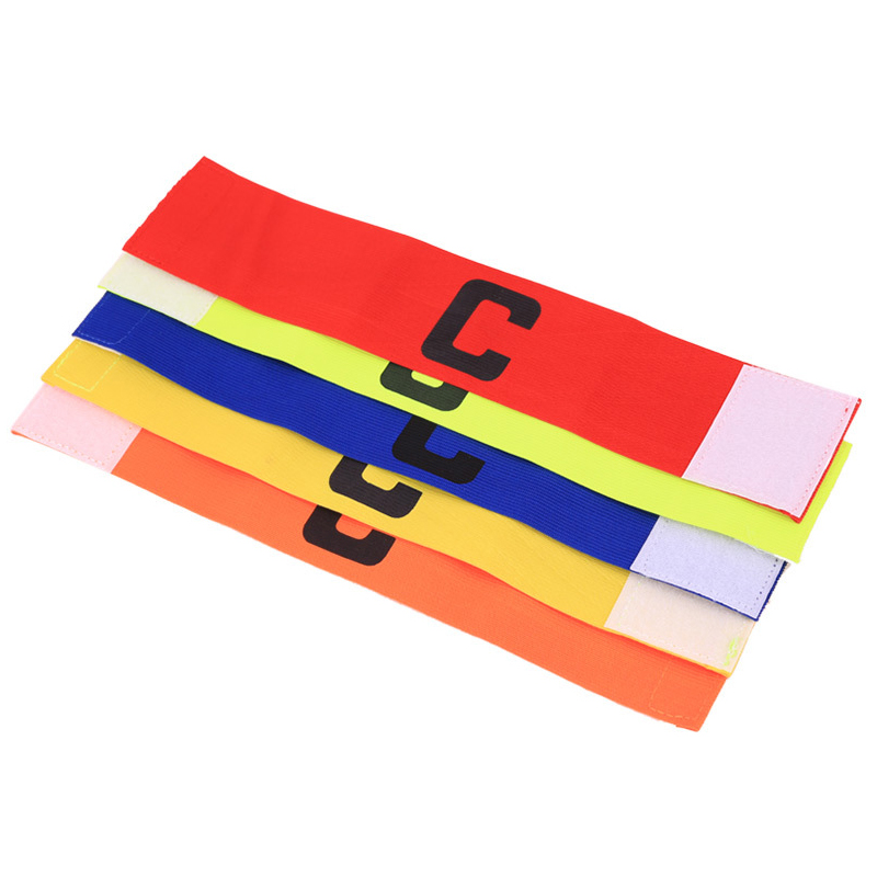 Hot Sales Football Soccer Captain Armband Elastic Fabric Captain's Armband Player Bands for Adult Futbol Practice Camp School Soccer Team