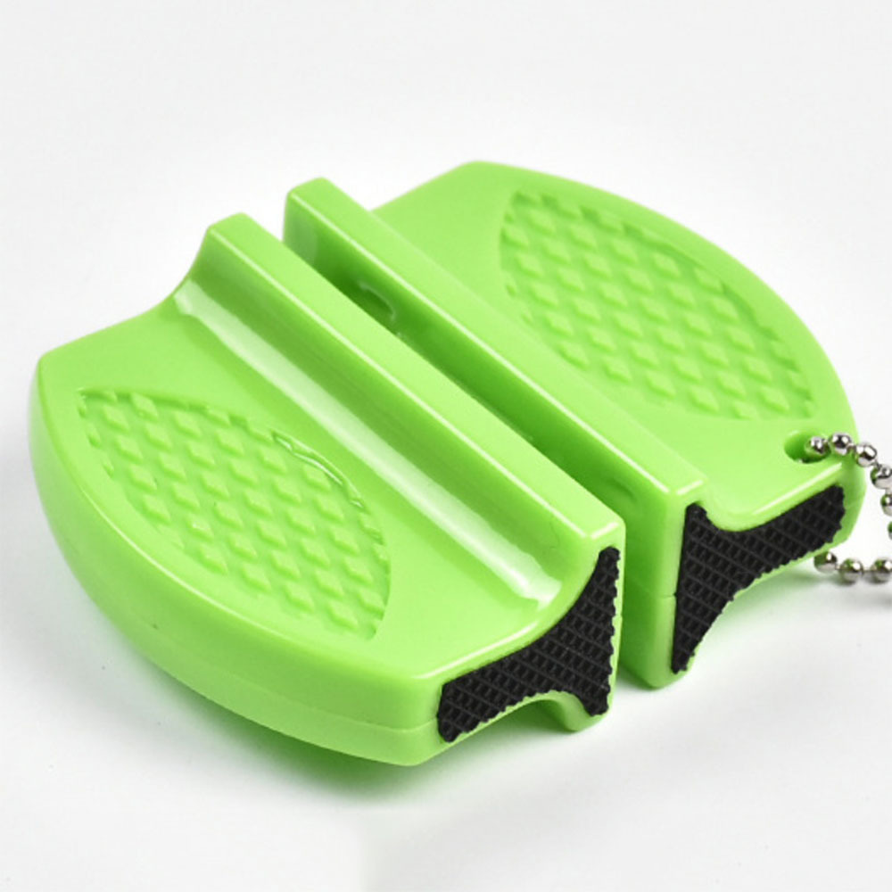 Portable quick knife sharpener - double headed mini outdoor - butterfly double headed Perfect for sharpening various knives