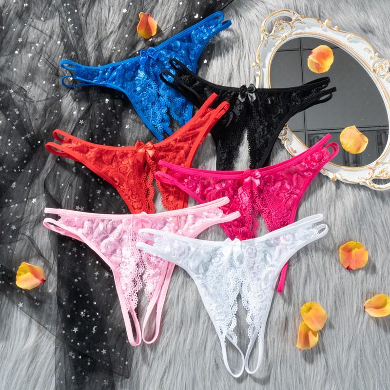 Women's Panties Women Sexy Lace Open Crotch Underwear Exotic Lingerie Womens Transparent Seamless Thong Female Crotchless G-String, Black
Women's Panties Women Sexy Lace Open Crotch Underwear Exotic Lingerie Womens Transparent Seamless Thong Female Crotchless G-String, Black