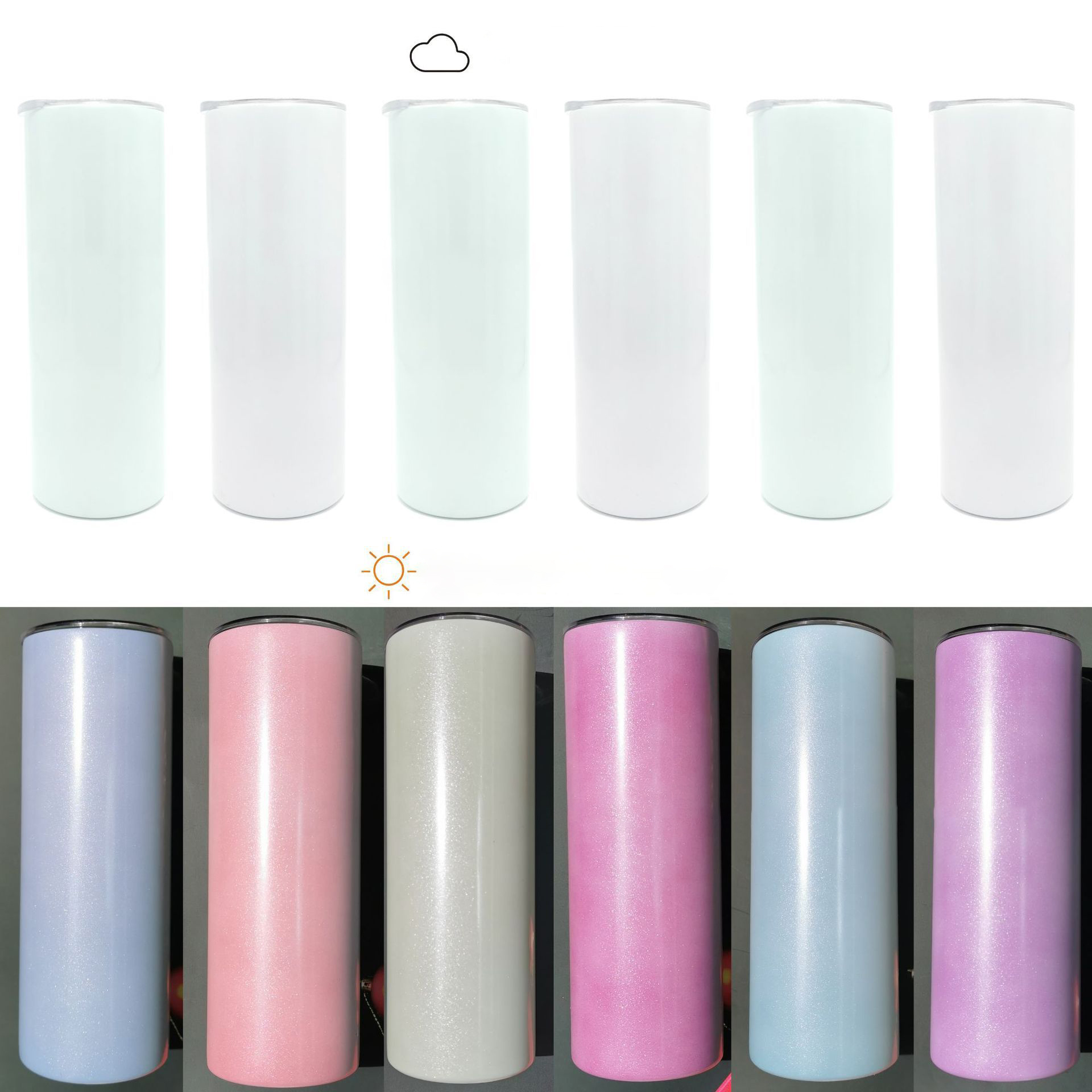 UV Sublimation Straight Tumbler 20oz Tavel Mug Sunshine Color Change Stainless Steel Skinny Cup
UV Sublimation Straight Tumbler 20oz Tavel Mug Sunshine Color Change Stainless Steel Skinny Cup