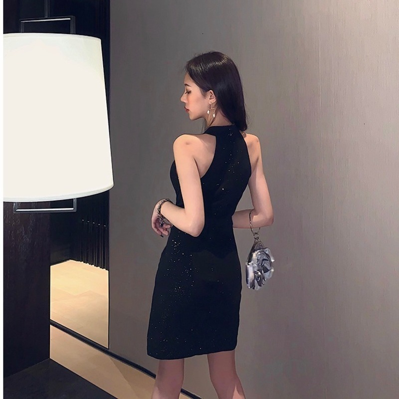 fashion Dresses Women' Casual celebrity style is shining, single breasted fold shows thin, slim fit, buttock hanging neck dress h5750, As shown in figure
fashion Dresses Women' Casual celebrity style is shining, single breasted fold shows thin, slim fit, buttock hanging neck dress h5750, As shown in figure