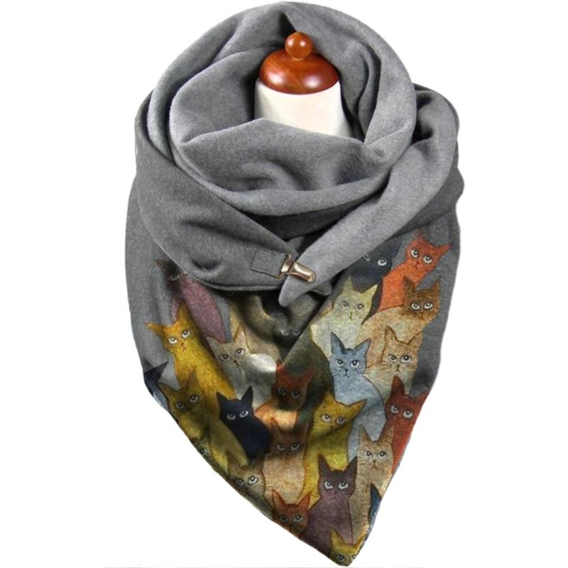 Scarves Winter Thick Warm Oversized Triangle Scarf With Adjustable Clip Colorful Kitten Pattern Shawl Wrap Snood Blanket Poncho
Scarves Winter Thick Warm Oversized Triangle Scarf With Adjustable Clip Colorful Kitten Pattern Shawl Wrap Snood Blanket Poncho