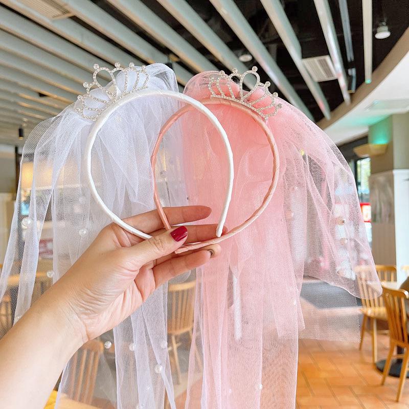 Hair Accessories Flower Girls Pink White First Communion Veil Headband With Bow Crown Tiara Birthday Party Wedding Accessory, 10 hair clip
Hair Accessories Flower Girls Pink White First Communion Veil Headband With Bow Crown Tiara Birthday Party Wedding Accessory, 10 hair clip