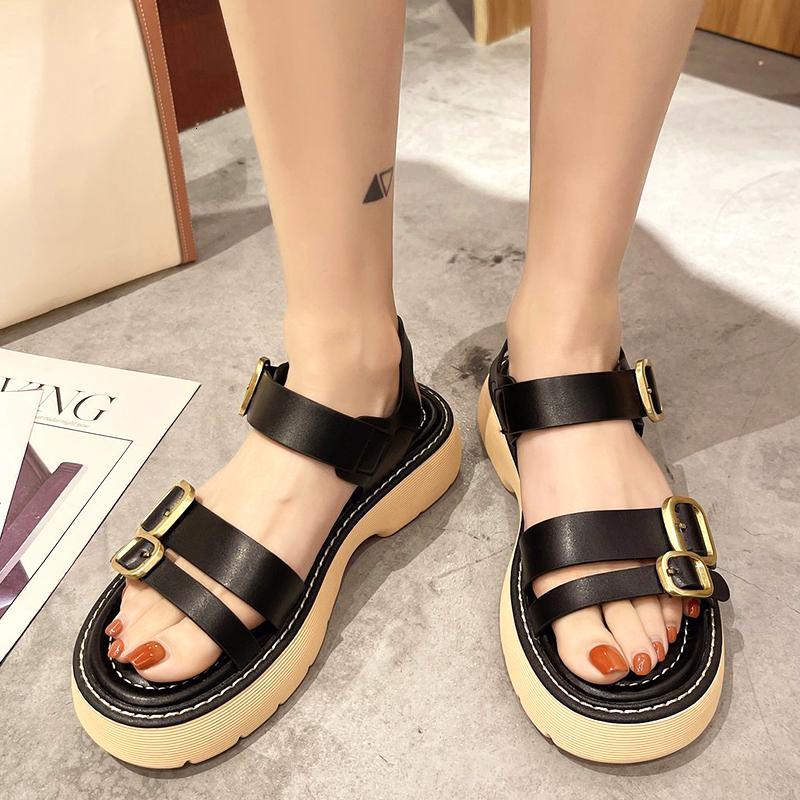 Sandals Rimocy Fashion Buckle Platform Women Summer PU Leather Ankle Strap Casual Sandalias Mujer Comfort Outdoor Beach Shoes W75J, Black
Sandals Rimocy Fashion Buckle Platform Women Summer PU Leather Ankle Strap Casual Sandalias Mujer Comfort Outdoor Beach Shoes W75J, Black