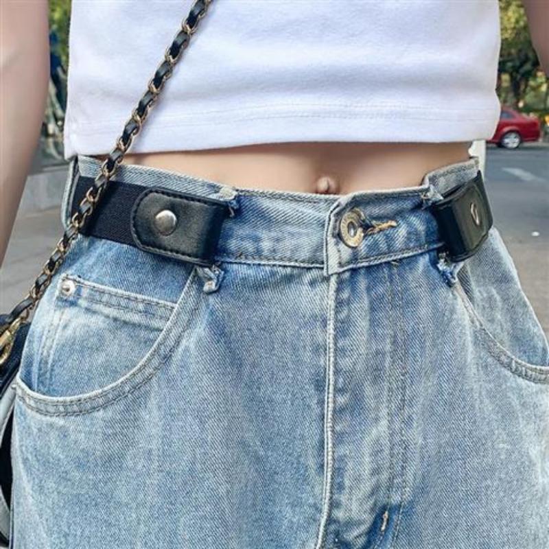 Belts Belt Traceless Fashion Versatile Men's And Women's Non Perforated Elastic, Black
Belts Belt Traceless Fashion Versatile Men's And Women's Non Perforated Elastic, Black