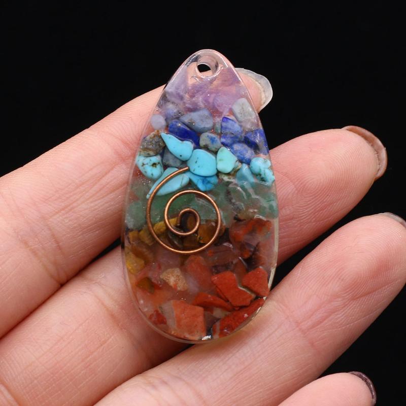 Charms Natural Semi-precious Stone Pendant Resin Water Droplets Shape 22x42mm DIY Jewelry Making Necklace Earrings Bracelet Gift, Bronze;silver
Charms Natural Semi-precious Stone Pendant Resin Water Droplets Shape 22x42mm DIY Jewelry Making Necklace Earrings Bracelet Gift, Bronze;silver