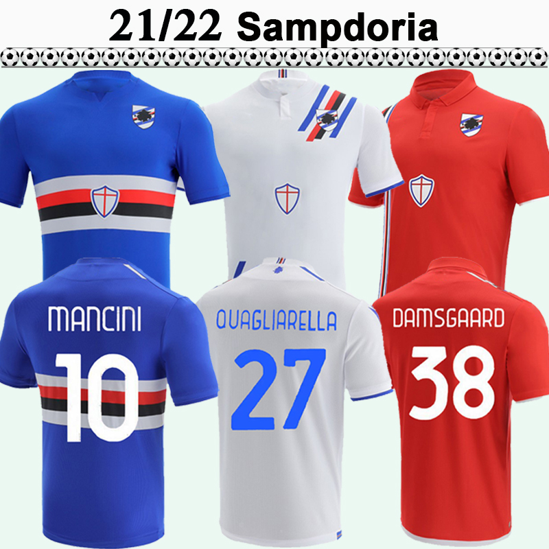 2021 2022 Sampdoria EKDAL CANDREVA DAMSGAARD Mens Soccer Jerseys QUAGLIARELLA GABBIADINI YOSHIDA Home Away 3rd Football Shirt Short Sleeve Uniforms, Qm6124 21 22 3rd no patch
2021 2022 Sampdoria EKDAL CANDREVA DAMSGAARD Mens Soccer Jerseys QUAGLIARELLA GABBIADINI YOSHIDA Home Away 3rd Football Shirt Short Sleeve Uniforms, Qm6124 21 22 3rd no patch