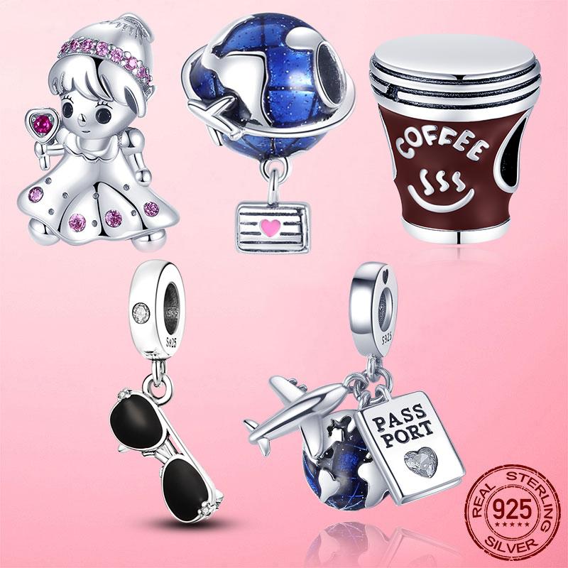 Other 925 Sterling Silver Travel Charms Passport Plane Little Girl Coffee Cup Beads Fit Original Bracelet DIY Jewelry Gift
Other 925 Sterling Silver Travel Charms Passport Plane Little Girl Coffee Cup Beads Fit Original Bracelet DIY Jewelry Gift