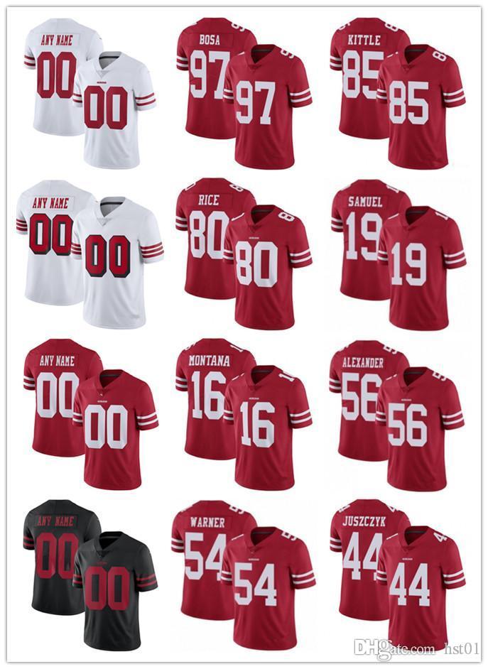 custom Men Women Youth San Francisco 49ers 85 George Kittle 97 Nick Bosa 10 Jimmy Garoppolo 54 Fred Warner Football Jerseys, Black;red
custom Men Women Youth San Francisco 49ers 85 George Kittle 97 Nick Bosa 10 Jimmy Garoppolo 54 Fred Warner Football Jerseys, Black;red