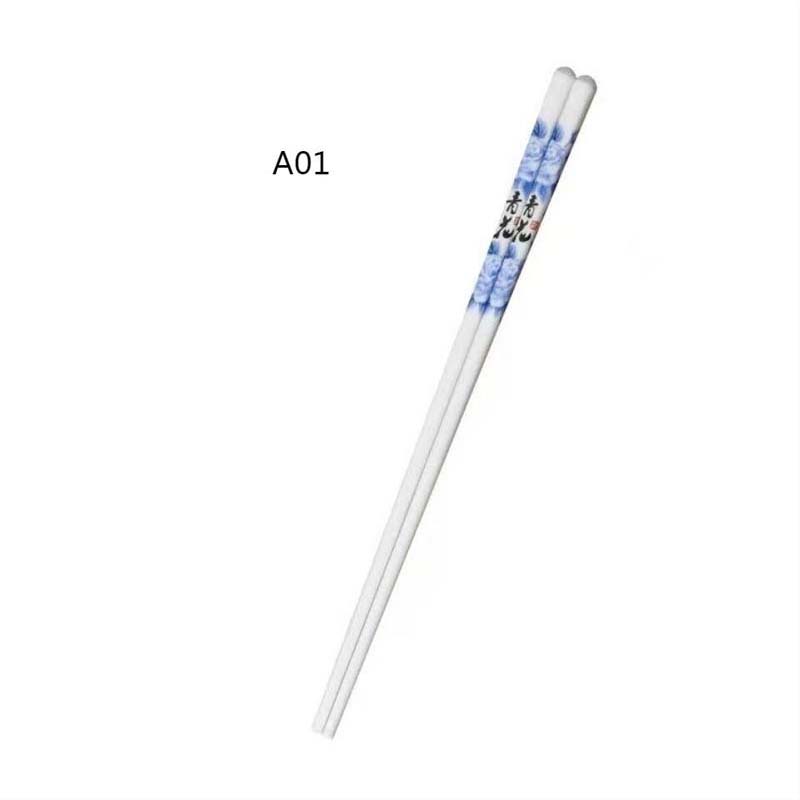 Ceramic household bone china chopsticks healthy, environmentally friendly, non-slip, mildew, easy to clean, high temperature resistant
Ceramic household bone china chopsticks healthy, environmentally friendly, non-slip, mildew, easy to clean, high temperature resistant