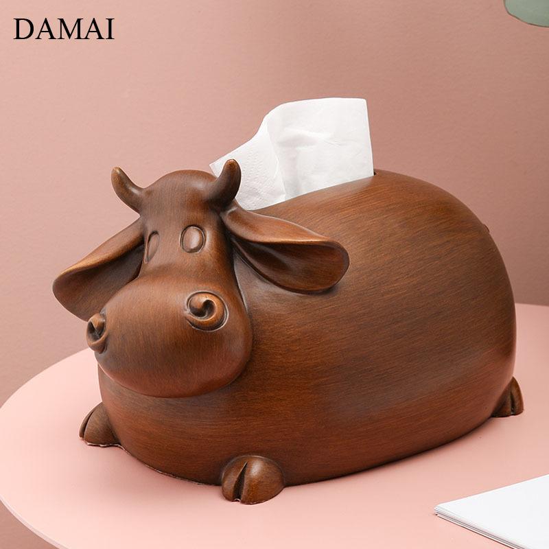 Cow Decorative Wooden Tissue Boxes Creativity Animal Decor Paper Towel Storage Box Dining Table Napkin Holder Home Decoration & Napkins
Cow Decorative Wooden Tissue Boxes Creativity Animal Decor Paper Towel Storage Box Dining Table Napkin Holder Home Decoration & Napkins