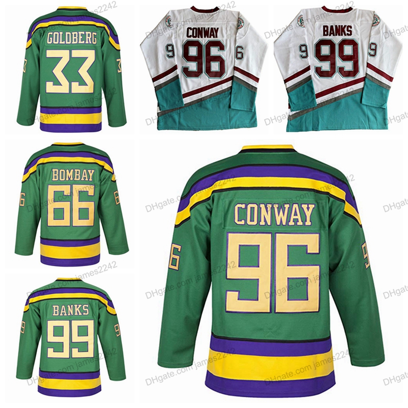 Mighty Ducks Hockey Jersey 66 Gordon Bombay 96 Charlie Conway 99 Adam Banks 33 Greg Goldberg Jerseys Mens Movie Stitched White Green, As show
Mighty Ducks Hockey Jersey 66 Gordon Bombay 96 Charlie Conway 99 Adam Banks 33 Greg Goldberg Jerseys Mens Movie Stitched White Green, As show