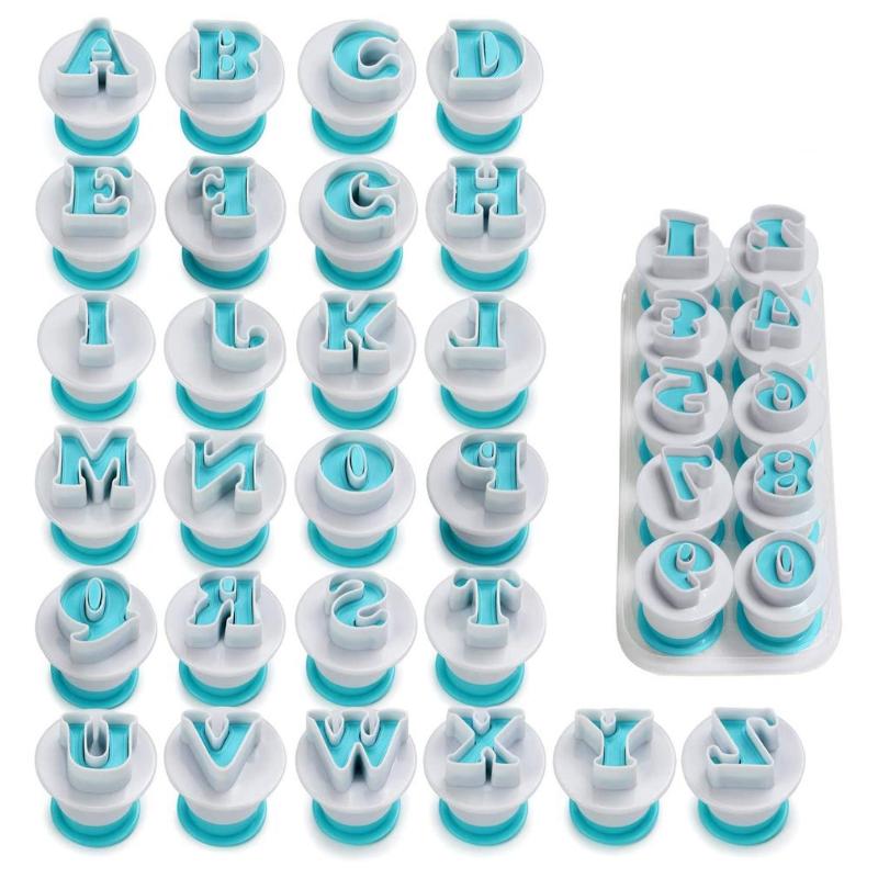 Baking Moulds 26 Pcs/set Fondant Cake Cookie Mold Plastic Plunger Cutter Upper & Lowercase Alphabet Embosser Capital Letters Tools
Baking Moulds 26 Pcs/set Fondant Cake Cookie Mold Plastic Plunger Cutter Upper & Lowercase Alphabet Embosser Capital Letters Tools