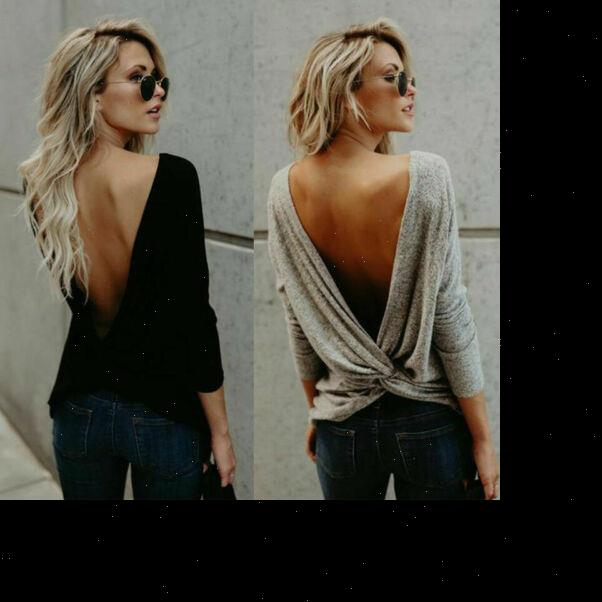 backless women shirts ladies womens blouses fashion long sleeve twisted open back loose casual shirt blouse, White
backless women shirts ladies womens blouses fashion long sleeve twisted open back loose casual shirt blouse, White