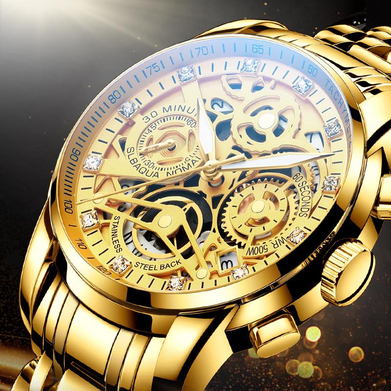 Wristwatches 2021 Watch For Men Top Chronograph Waterproof Sport Automatic Date Quartz Gold Relogio Masculino, Color 1
Wristwatches 2021 Watch For Men Top Chronograph Waterproof Sport Automatic Date Quartz Gold Relogio Masculino, Color 1