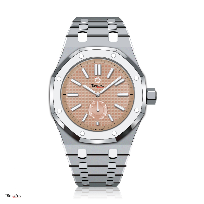 Men's Luxury Automatic Mechanical Watch REQUIN Royal Silver White Stainless Steel Case 15500ST.OO Brown Mesh Three-Hand Calendar Oak BANG, Multi-color
Men's Luxury Automatic Mechanical Watch REQUIN Royal Silver White Stainless Steel Case 15500ST.OO Brown Mesh Three-Hand Calendar Oak BANG, Multi-color