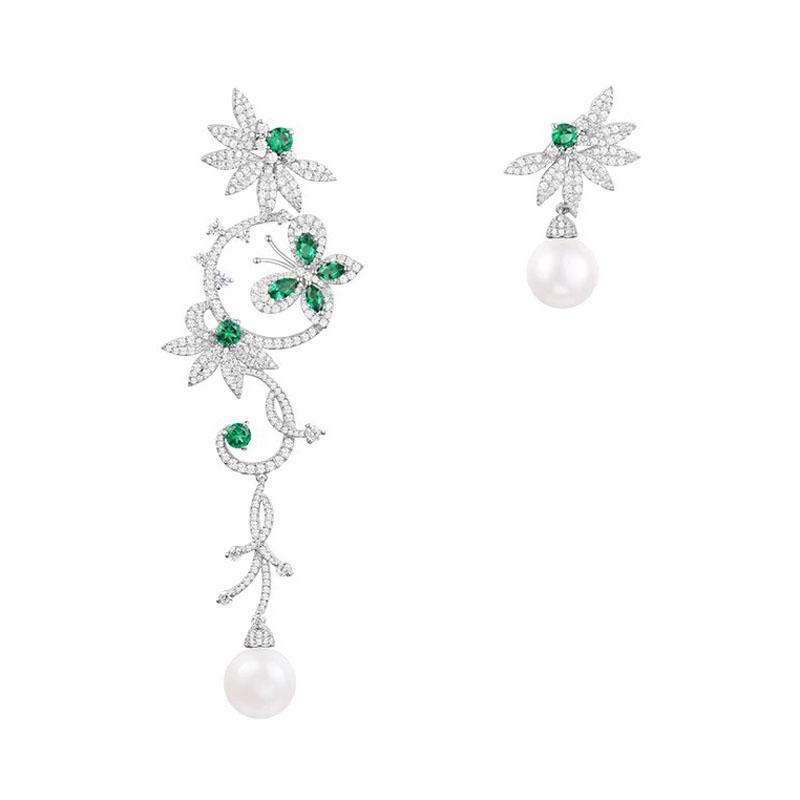 Dangle & Chandelier Brand Asymmetric Mentha Mint Green Butterfly Floral Earrings With Pearl Women 925 Sterling Silver Cubic Zirconia Luxury
Dangle & Chandelier Brand Asymmetric Mentha Mint Green Butterfly Floral Earrings With Pearl Women 925 Sterling Silver Cubic Zirconia Luxury