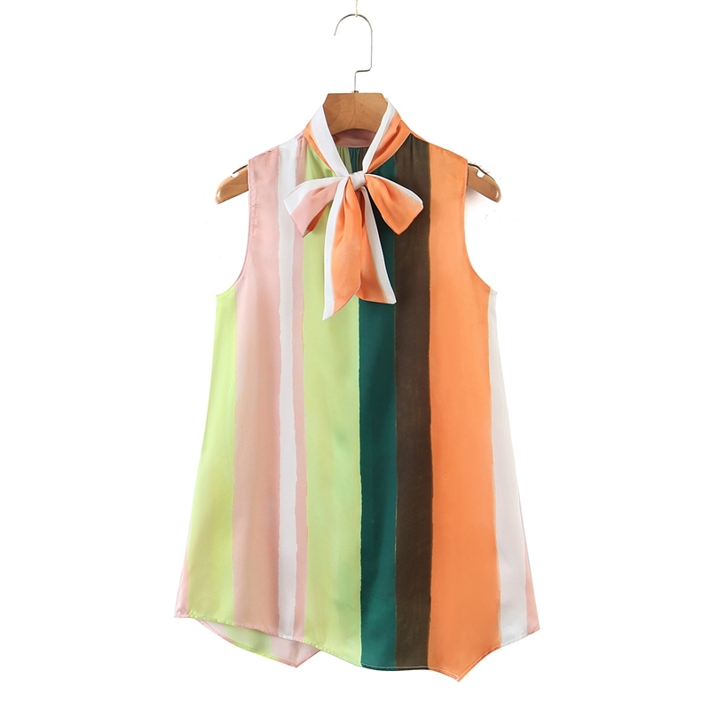 Casual Summer Sleeveless Tops Lace Up Bow Tank Top Blouse Women Striped Shirts Vacation 210525, Pink
Casual Summer Sleeveless Tops Lace Up Bow Tank Top Blouse Women Striped Shirts Vacation 210525, Pink