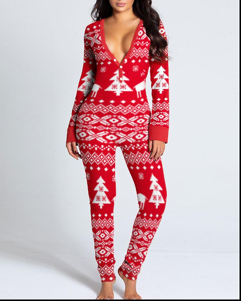 Functional Buttoned Flap Adults Sleepwear Women Jumpsuits Pajamas One Piece Christmas Red Long Sleeve Homewear Festive Female Jumpsuit, Black;white
Functional Buttoned Flap Adults Sleepwear Women Jumpsuits Pajamas One Piece Christmas Red Long Sleeve Homewear Festive Female Jumpsuit, Black;white