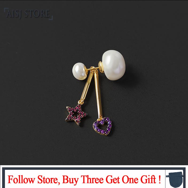Dangle & Chandelier S925 Sterling Silver Colorful Five-pointed Star Love Asymmetric Pearl Earring Female Fashion Temperament Luxury Monaco J
Dangle & Chandelier S925 Sterling Silver Colorful Five-pointed Star Love Asymmetric Pearl Earring Female Fashion Temperament Luxury Monaco J