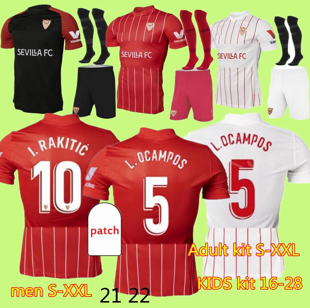 21 22 FC Sevilla Soccer Jerseys 2021 2022 EVER BANEGA EN-NESYRI NAVAS DE JONG EL HADDADI REGUILON Football Shirt Men kids camisetas futbol, Black;yellow
21 22 FC Sevilla Soccer Jerseys 2021 2022 EVER BANEGA EN-NESYRI NAVAS DE JONG EL HADDADI REGUILON Football Shirt Men kids camisetas futbol, Black;yellow