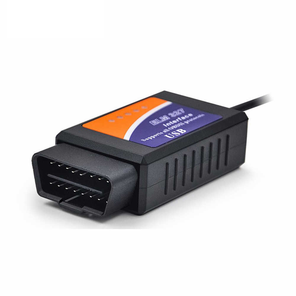 New ELM327 OBD2 FTDI FT232RL Chip OBD II Scanner Automotive for PC EML V1.5 ODB2 Interface Diagnostic Tool ELM 327 USB V 1.5