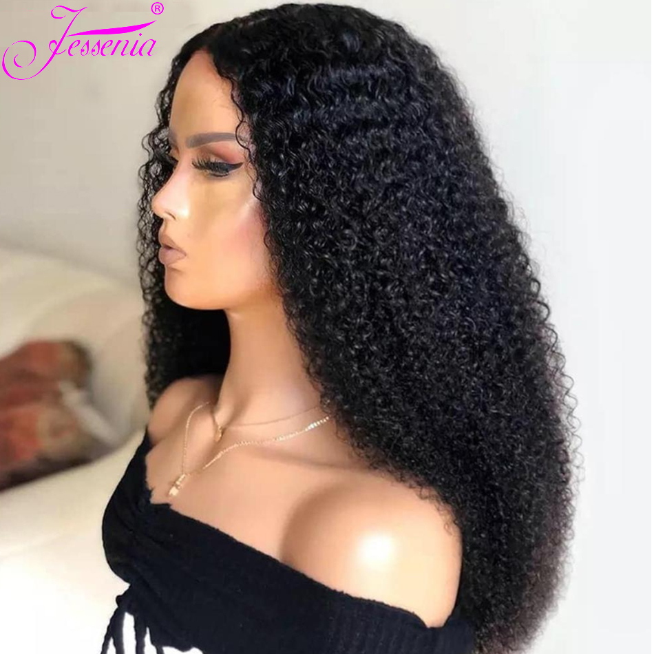 Kinky Curly Human Hair Wig 4x4 Closure Wig Mongolian Jerry Curl Wig 13x4 Lace Front Human Hair Wigs deep Curly 150% Density, Black
Kinky Curly Human Hair Wig 4x4 Closure Wig Mongolian Jerry Curl Wig 13x4 Lace Front Human Hair Wigs deep Curly 150% Density, Black